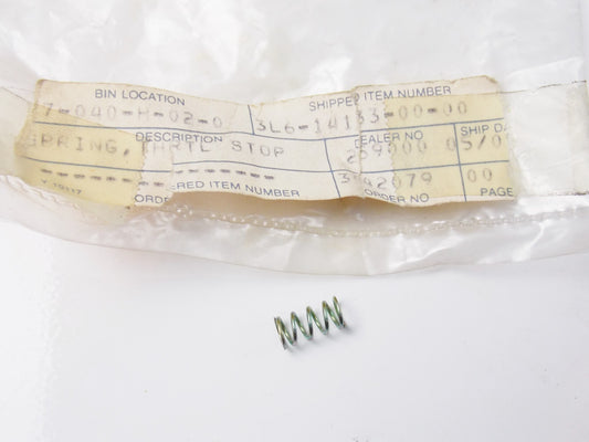 NOS OEM YAMAHA 79-87 QT50F LC50G PW50J YAMAHOPPER SPRING THRTL STOP 3L6-14133-00 - MotoRaider