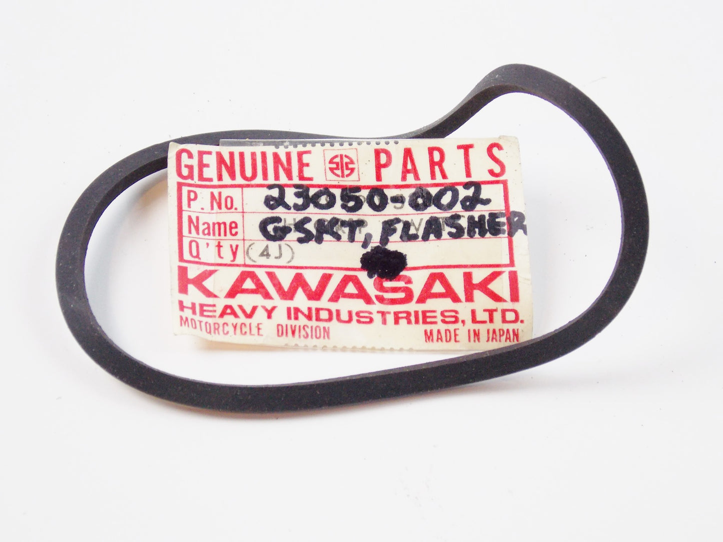 NOS OEM KAWASAKI 72-2005 H2 Z1 KZ400/650/1000 GASKET TURN SIGNAL LAMP 23050-002 - MotoRaider
