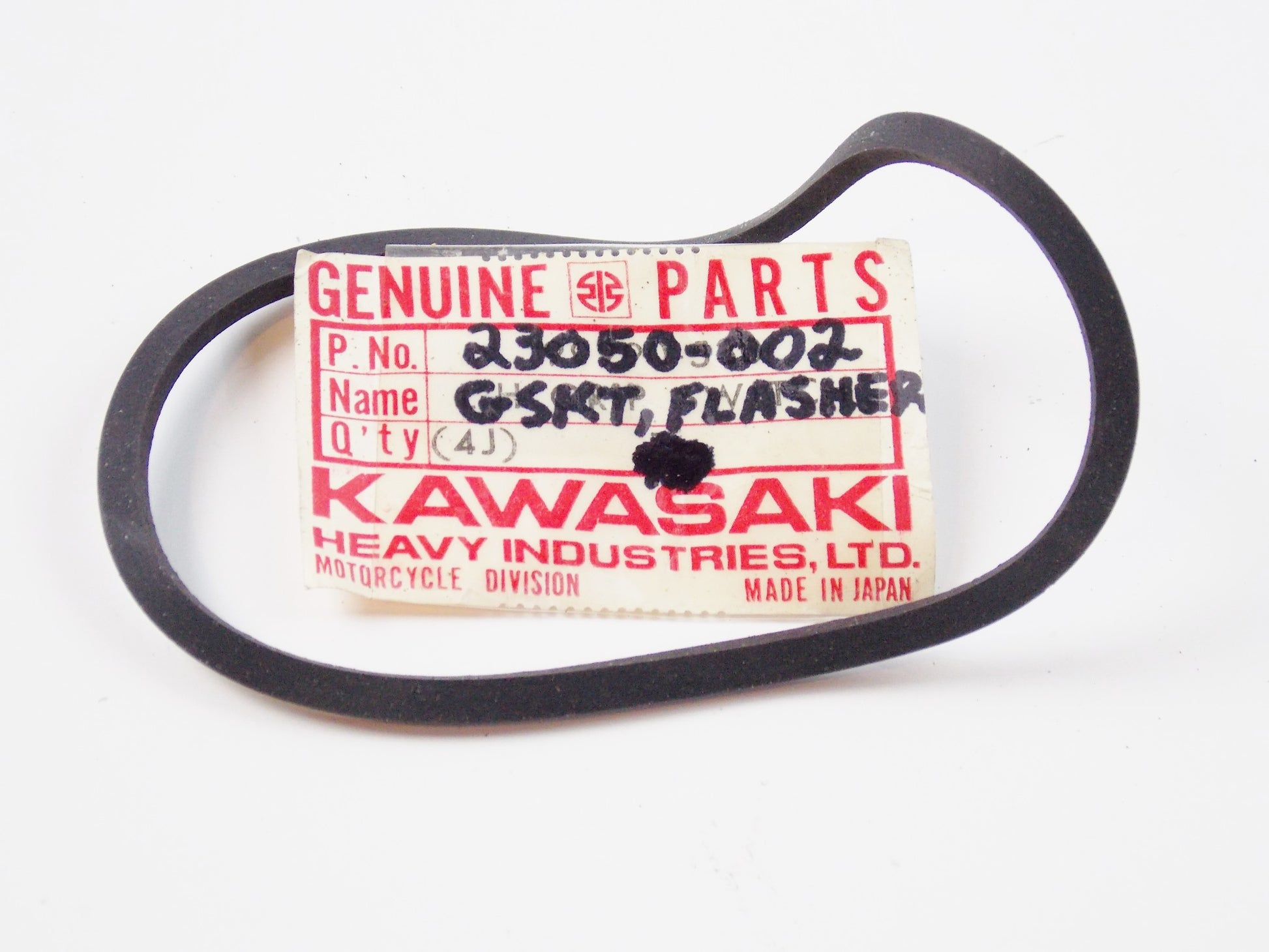 NOS OEM KAWASAKI 72-2005 H2 Z1 KZ400/650/1000 GASKET TURN SIGNAL LAMP 23050-002 - MotoRaider