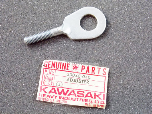 NOS OEM KAWASAKI 70-76 G4TR Trail Boss KV100-A7 ADJUSTER CHAIN L.H 33040-040 - MotoRaider