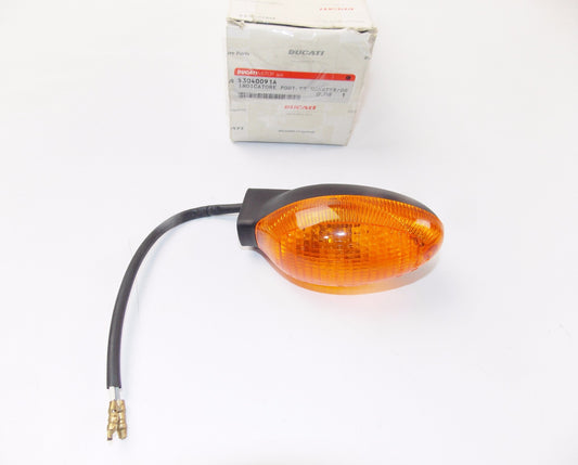 NOS OEM DUCATI 01-04 MONSTER REAR RH TURN INDICATOR 53040091A - MotoRaider