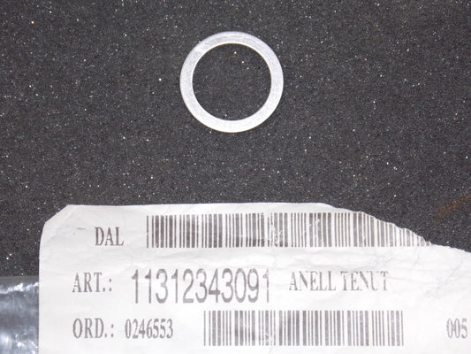 NOS OEM BMW 97-17 F 650/CS700GS/800GS G650 GASKET RING 18.2x24x1 # 11312343091 - MotoRaider