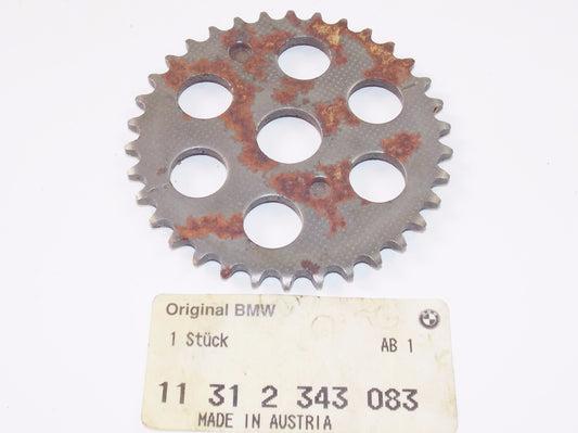 NOS OEM BMW 97-2000 F650/ST TIMING GEAR CHAIN DRIVE SPROCKET 34 T. 11312343083 - MotoRaider