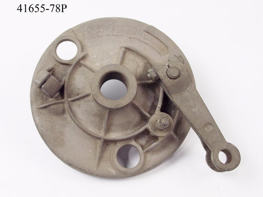 NOS OE HARLEY DAVIDSON 1975-1978 SS/SX 175/250 REAR BRAKE PLATE AMF 41655-78P - MotoRaider
