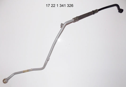 NOS OEM BMW 91-01 R 1100 RS SILVER OIL COOLER PIPE OUTLET 17221341326 - MotoRaider