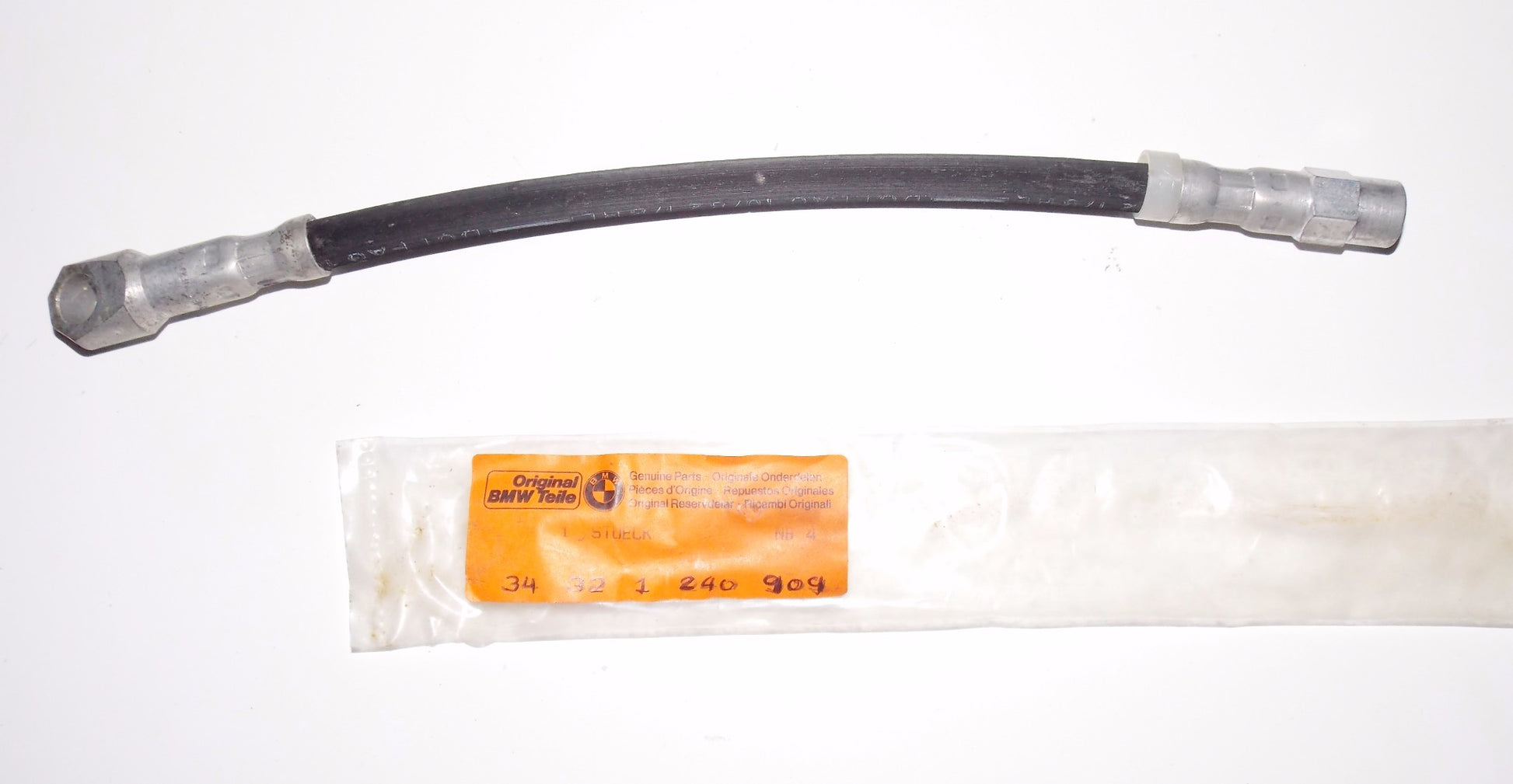 NOS OEM BMW 78-85 R45-R65LS FRONT BRAKE HOSE PIPE 34321240909 - MotoRaider