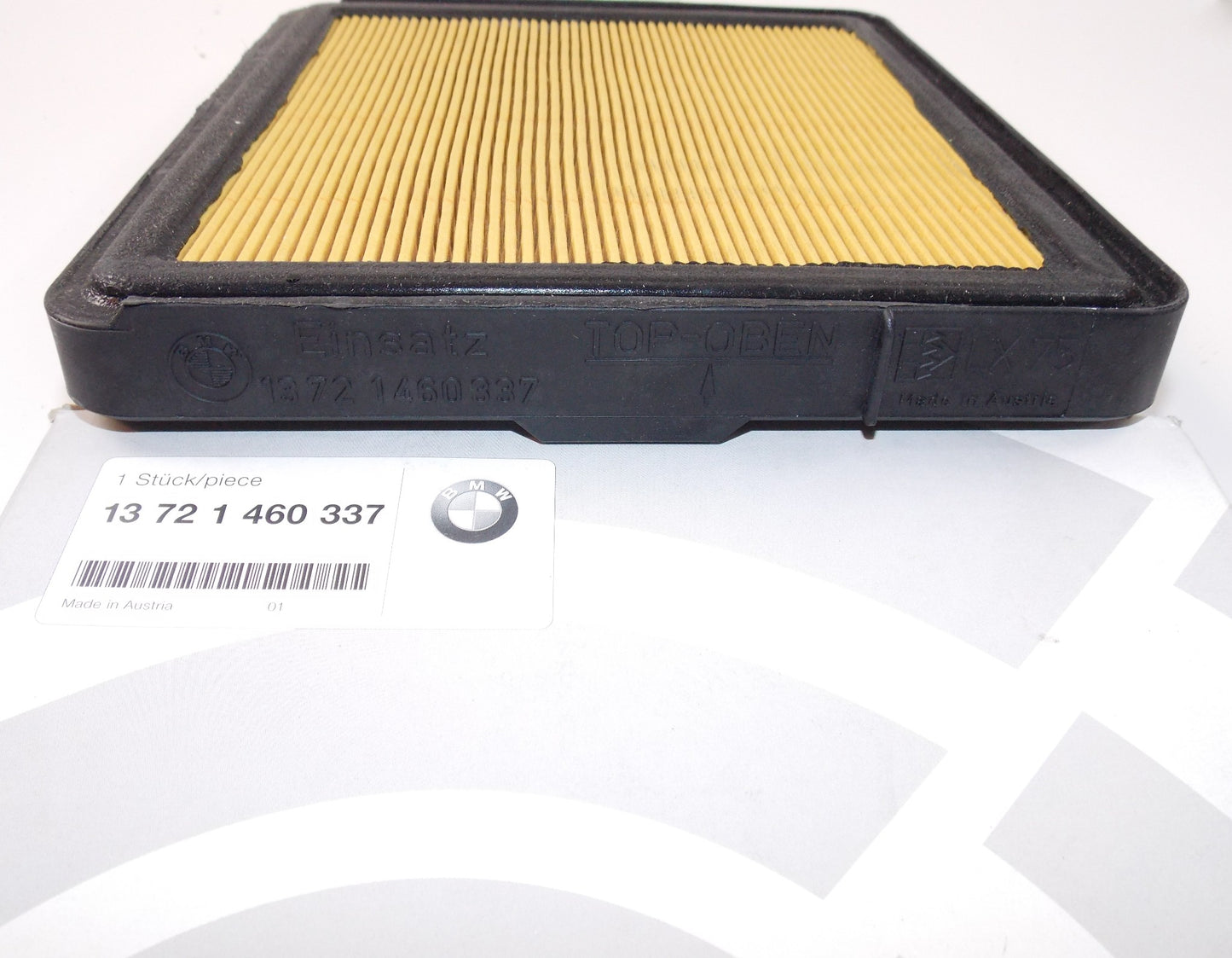 OEM BMW 84-97 K1/100/LT/RS/RT/1100RS/LT/75 AIR FILTER ELEMENT 13721460337 - MotoRaider