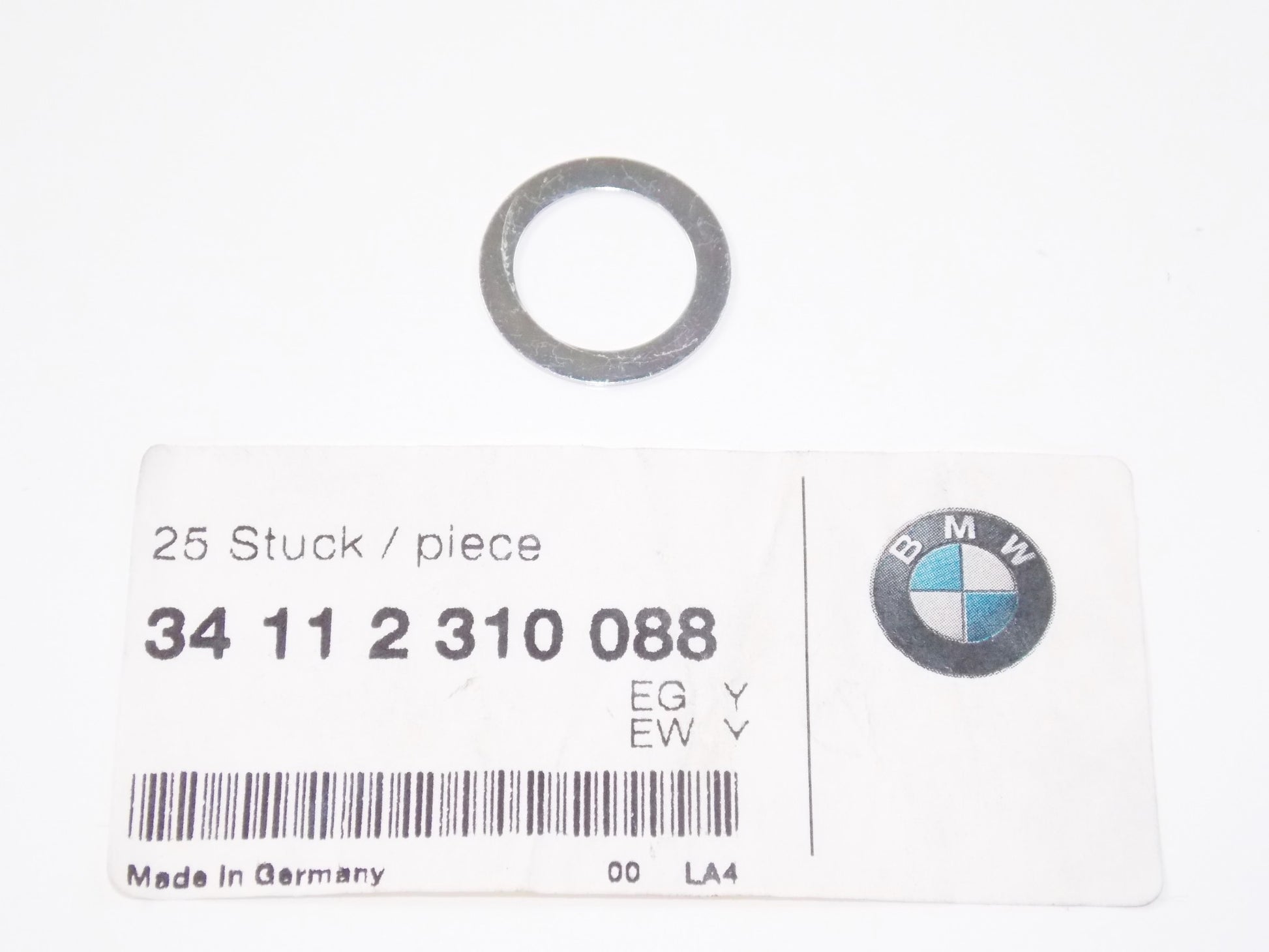 NOS OEM BMW 89-02 K1/100RS/1100LT/RS R1100R/RS/RT/850R WASHER 34112310088 - MotoRaider