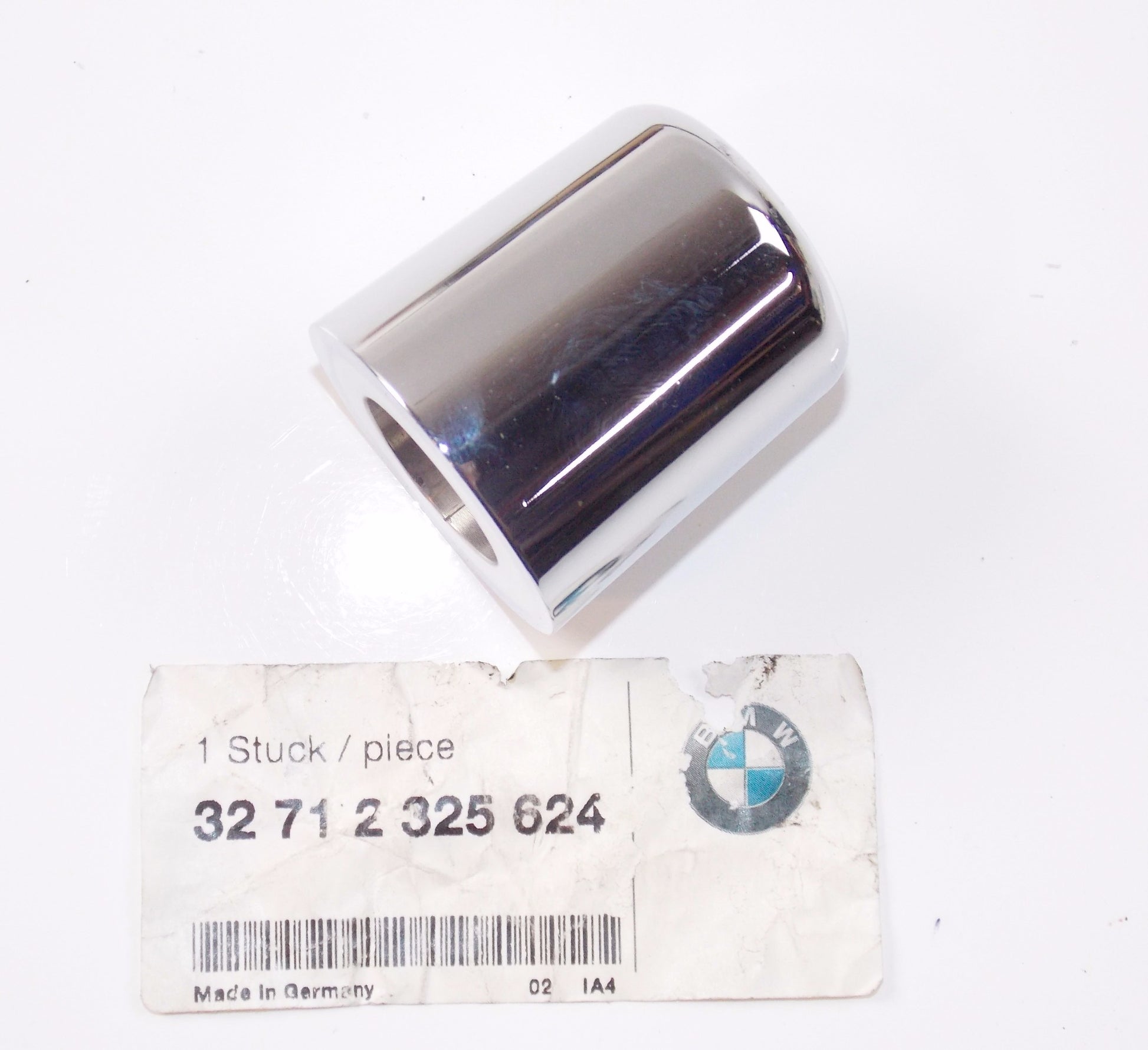 NOS OEM BMW 95-01 R1100R/850R HANDLE VIBRATION ABSORBER CHROME 32712325624 - MotoRaider