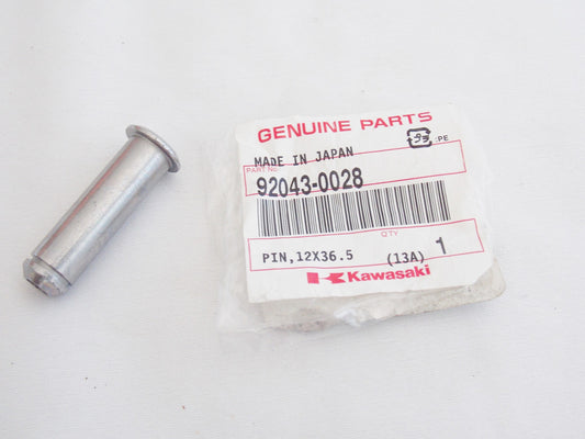 NOS OEM KAWASAKI 2005-2017 ZX600/636/1000/650 ER650 PIN 12X36.5  92043-0028 - MotoRaider