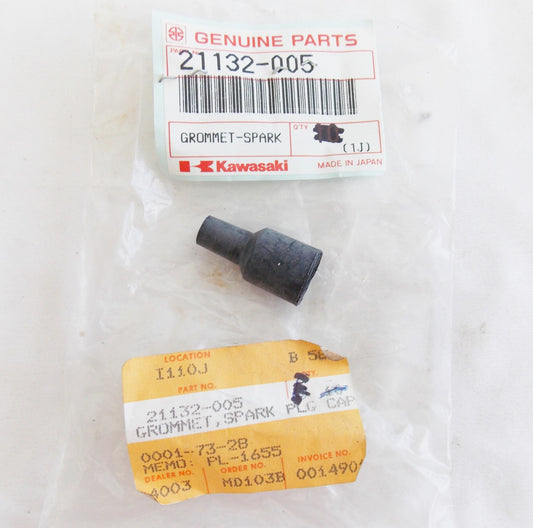 NOS OEM KAWASAKI 1970-2018 KLF250/229/185/110  SPARK PLUG CAP GROMMET 21132-005 - MotoRaider