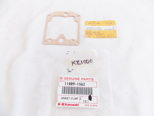 NOS OEM KAWASAKI 1977-1983 KZ1000/650 FLOAT CHAMBER GASKET  11009-1562 - MotoRaider