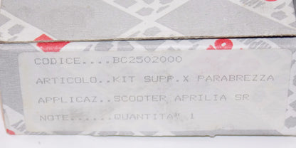 NOS OEM APRILIA SCOOTER SR WINDSHIELD SCREEN SUPPORT CLAMP SET BC2502000 - MotoRaider