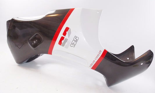 OEM CAGIVA 1986 ALETTA ORO S2 125 WHITE/ELECTRIC BLACK FRONT FAIRING 800052303 - MotoRaider