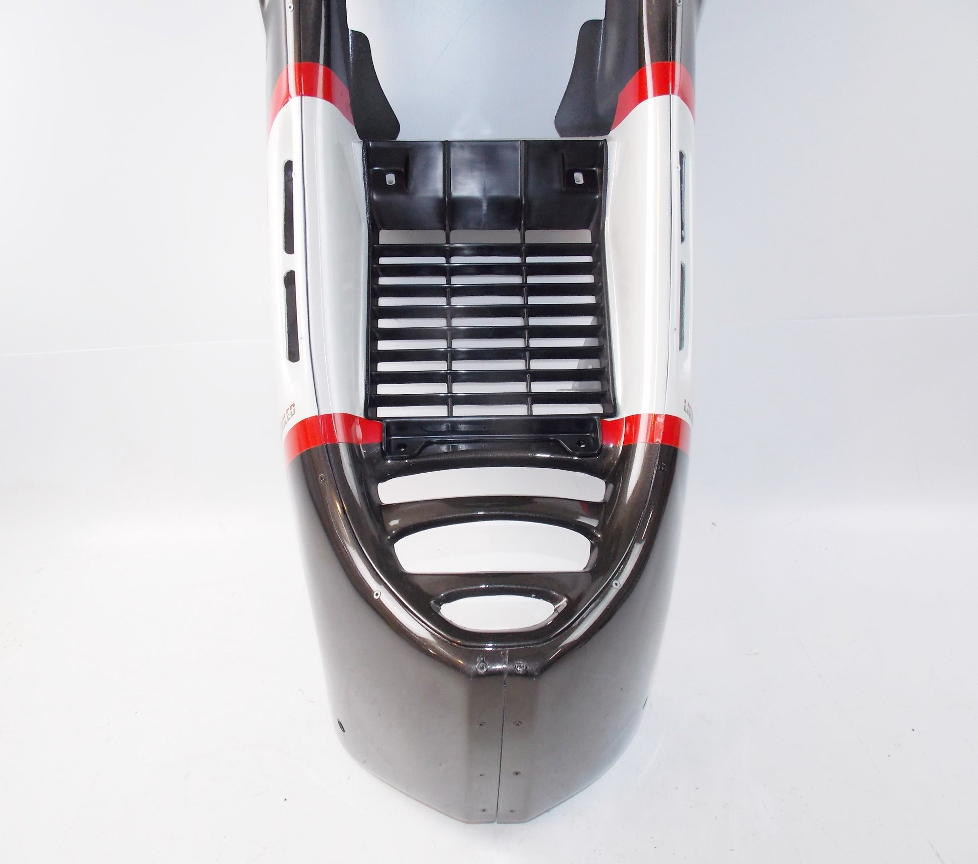 OEM CAGIVA 1986 ALETTA ORO S2 125 WHITE/ELECTRIC BLACK FRONT FAIRING 800052303 - MotoRaider