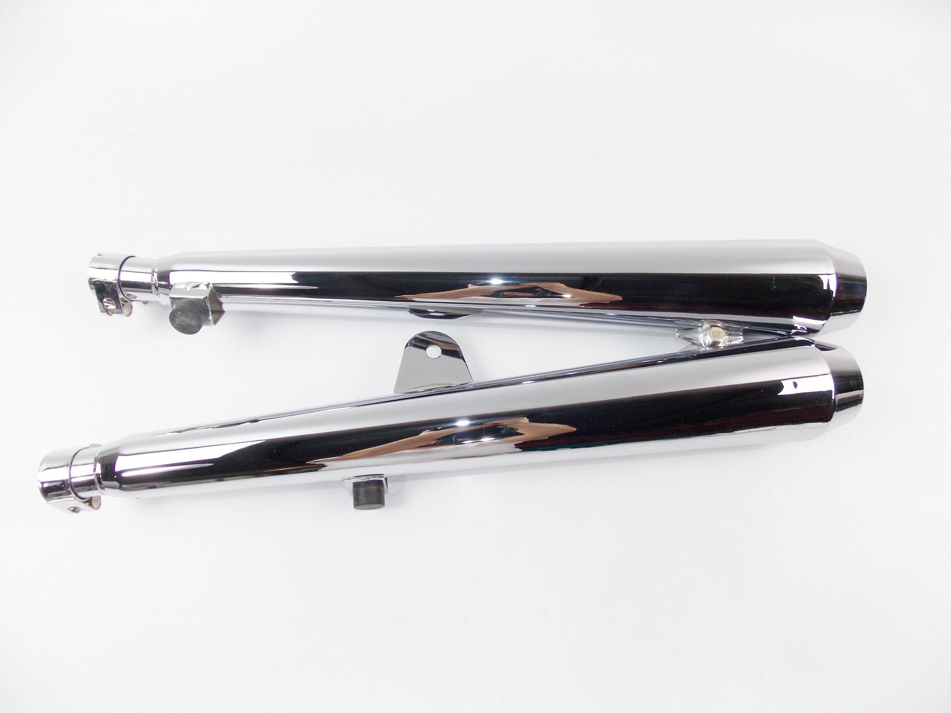 SITO LEFT SIDE SILENCERS EXHAUST PIPE CHROME LAV.4TM.1216/17/18 HONDA 400 #1222 - MotoRaider