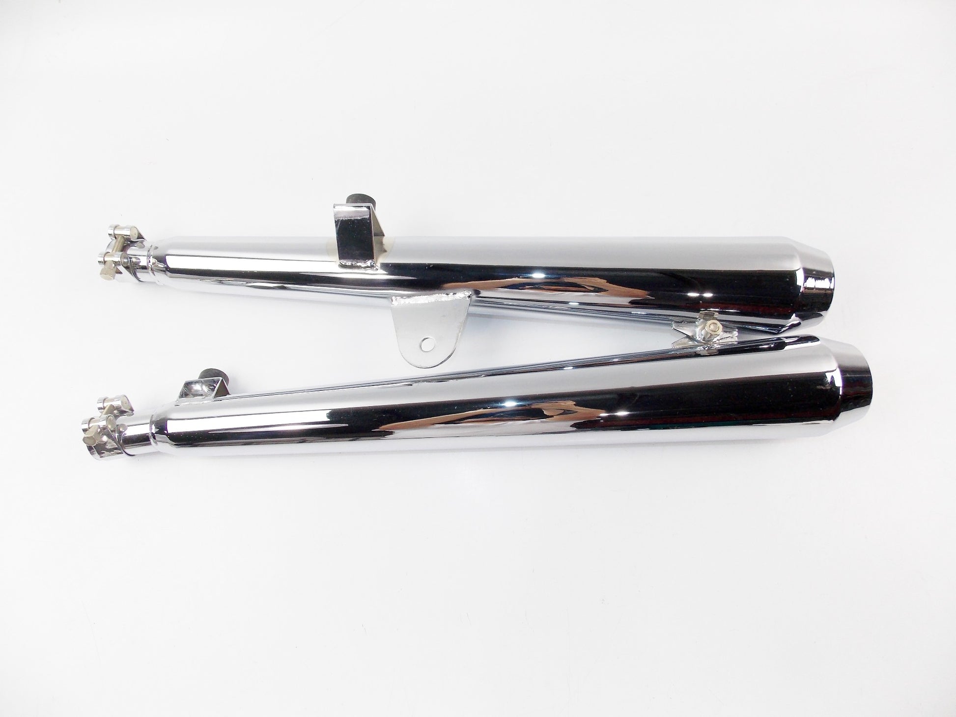 SITO LEFT SIDE SILENCERS EXHAUST PIPE CHROME LAV.4TM.1216/17/18 HONDA 400 #1222 - MotoRaider