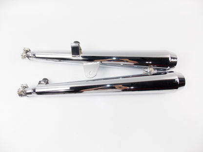 SITO LEFT SIDE SILENCERS EXHAUST PIPE CHROME LAV.4TM.1216/17/18 HONDA 400 #1222 - MotoRaider