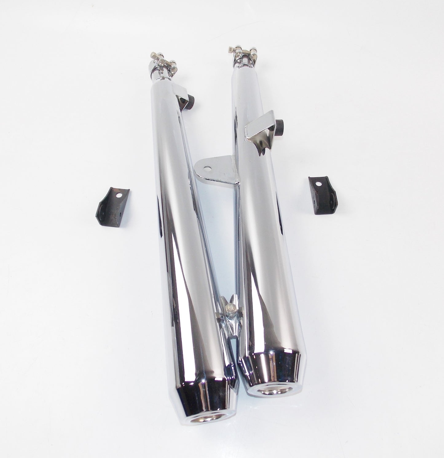 SITO LEFT SIDE SILENCERS EXHAUST PIPE CHROME LAV.4TM.1216/17/18 HONDA 400 #1222 - MotoRaider
