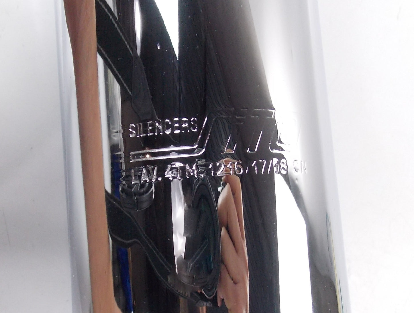 SITO LEFT SIDE SILENCERS EXHAUST PIPE CHROME LAV.4TM.1216/17/18 HONDA 400 #1222 - MotoRaider