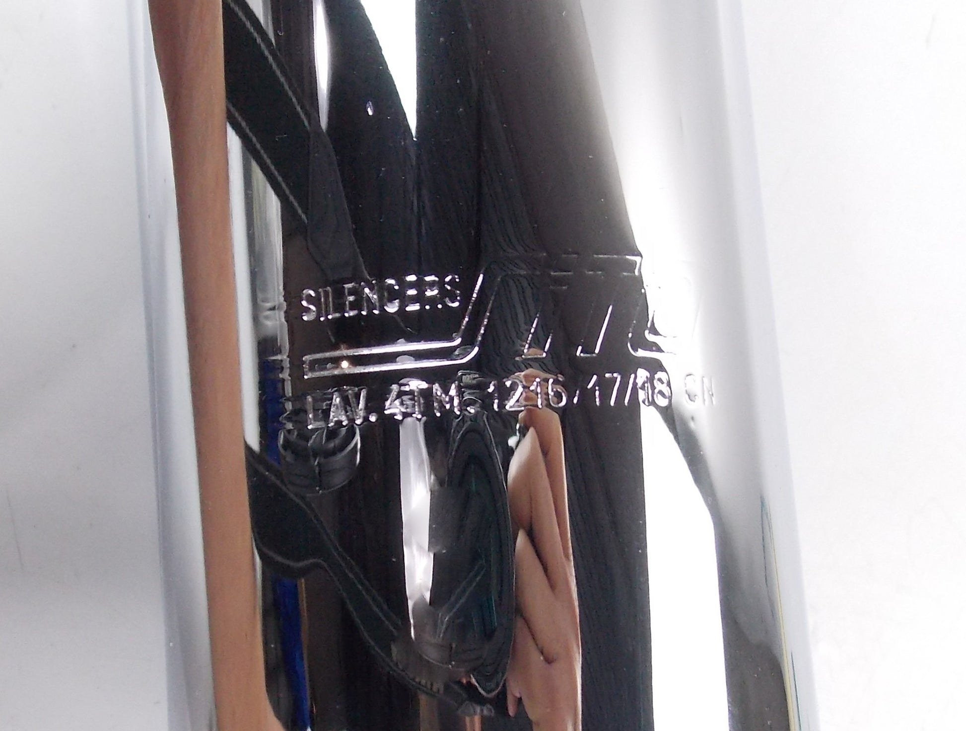SITO LEFT SIDE SILENCERS EXHAUST PIPE CHROME LAV.4TM.1216/17/18 HONDA 400 #1222 - MotoRaider