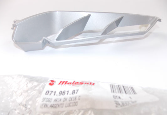 NOS OEM MALAGUTI CK16 C RH AIR VENT SILVER POLISHED 071.961.87 - MotoRaider