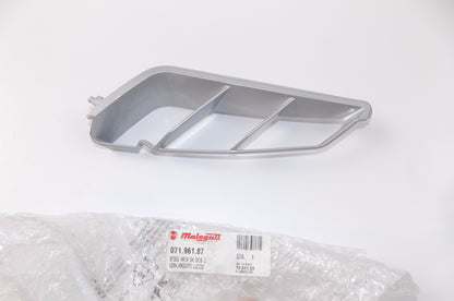 NOS OEM MALAGUTI CK16 C RH AIR VENT SILVER POLISHED 071.961.87 - MotoRaider