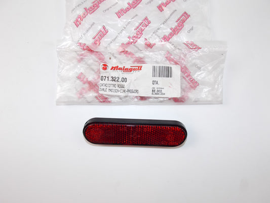 NOS OEM MALAGUTI MADISON-CIAK-PASSWORD OVAL RED REFLECTOR 071.322.00 - MotoRaider