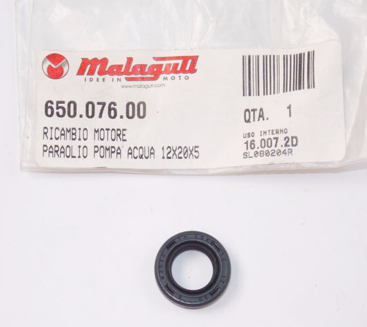 NOS OEM MALAGUTI CENTRO 160 / 4T - I.E. Euro 3 OIL SEAL 12x20x5 # 650.076.00 - MotoRaider