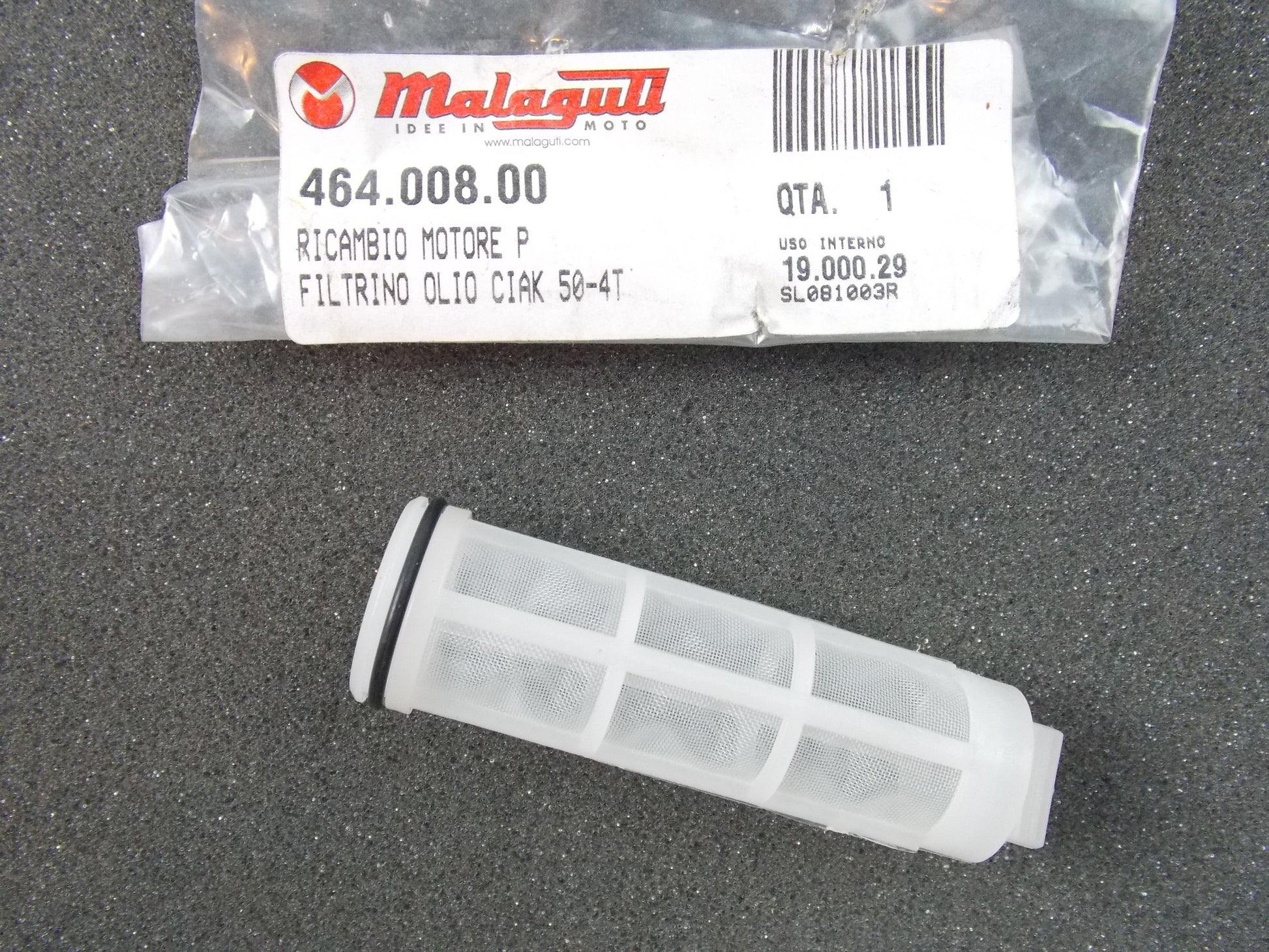 NOS OEM MALAGUTI CIAK MASTER | 50 CENTRO 50 SL 4T EURO 2 OIL FILTER 464.008.00 - MotoRaider