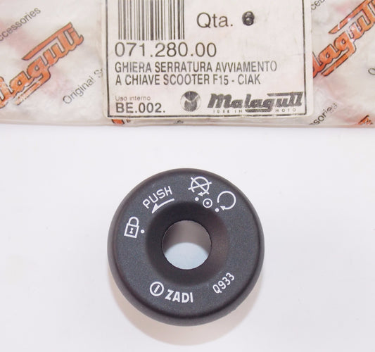 OEM MALAGUTI CIAK F 15 LC-TDS Restyling KAT EURO 1 STARTER LOCK RIM 071.280.00 - MotoRaider