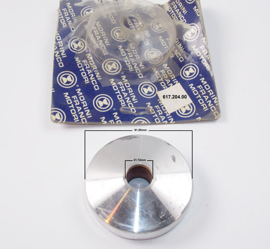 NOS OEM MALAGUTI FRONT HALF PULLEY D=91.50mm & CENTER HOLD D=21.72mm 617.204.00 - MotoRaider