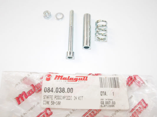 NOS OEM MALAGUTI CIAK MONODISC ARIA KAT EURO 2-2.3 FOOT REST HARDWARE 084.038.00 - MotoRaider
