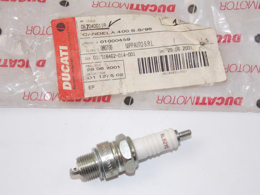 NOS OEM DUCATI 96 400S.S SPARK PLUG 67040011A | 67090011A - MotoRaider