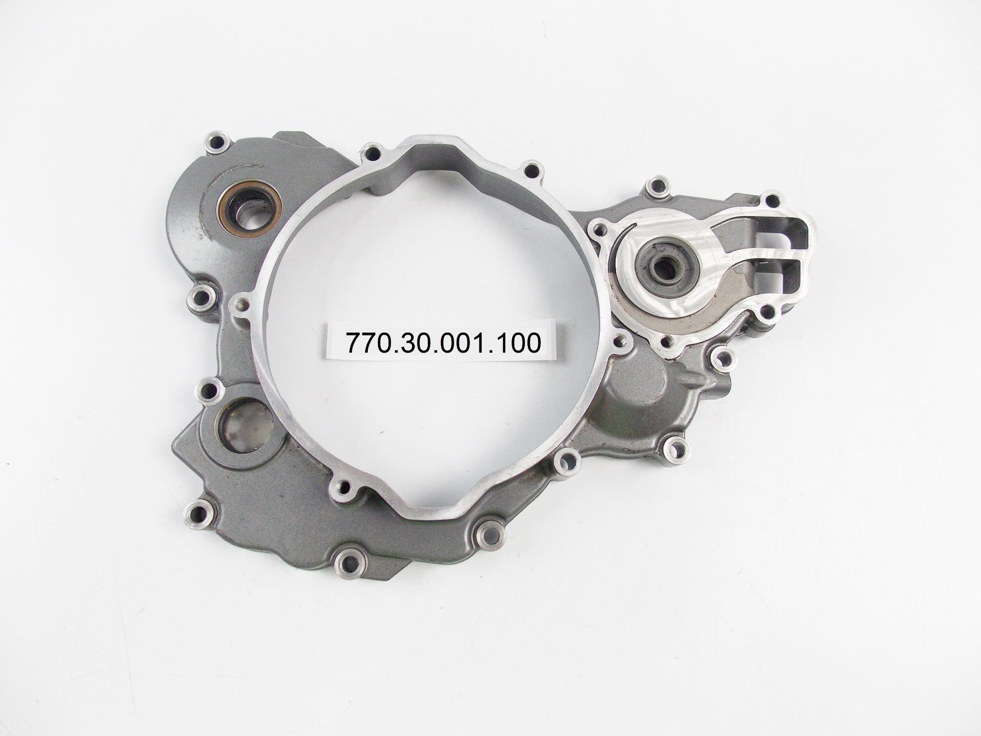 NOS OEM KTM 2008 250SXF RH INNER CLUTCH COVER 77030001100R | 770.30.001.100 - MotoRaider