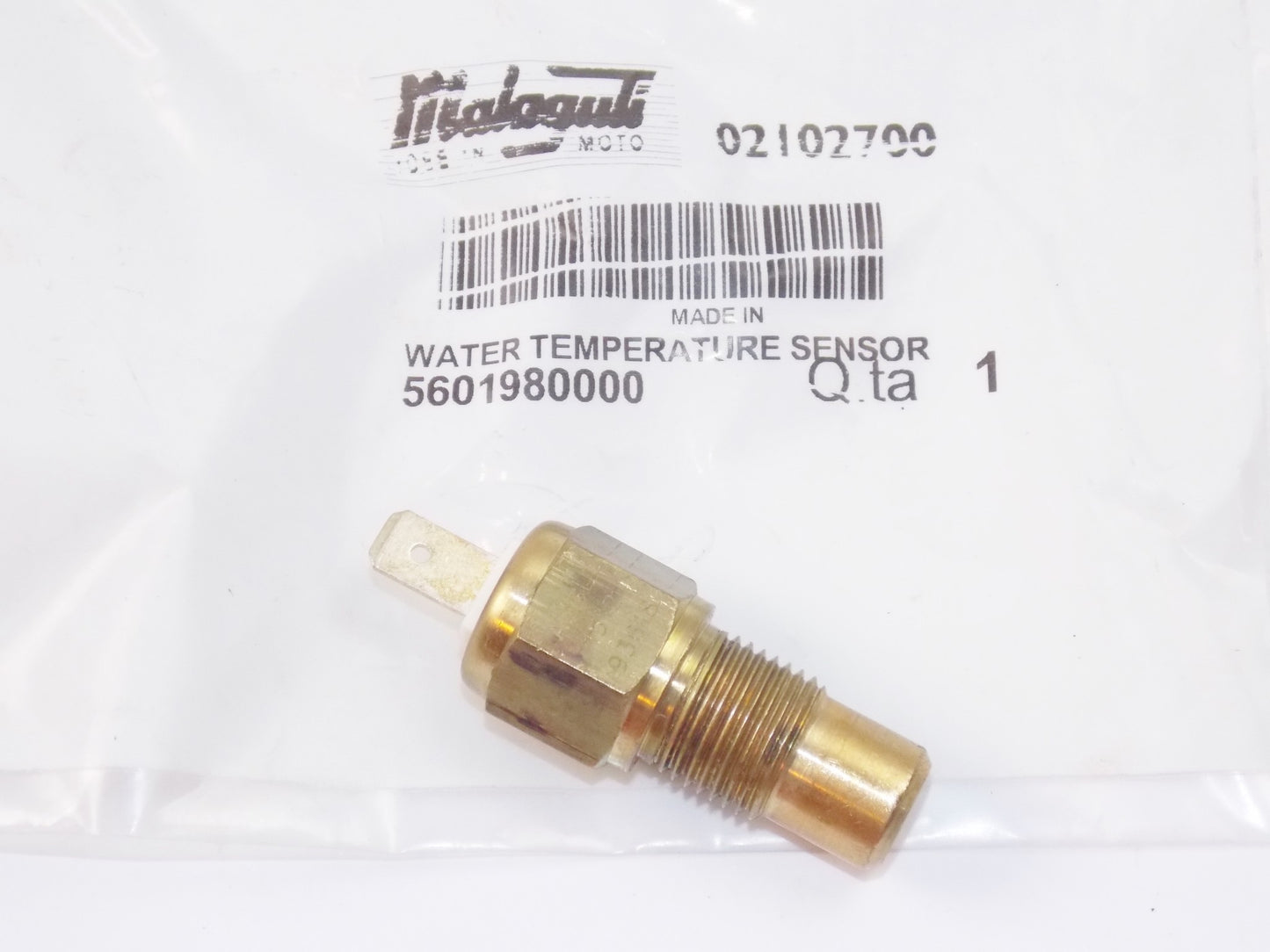 NOS OEM MALAGUTI XSM 50 MOTARD Kat Euro 2 WATER TEMPERATURE SENSOR 021.027.00 - MotoRaider