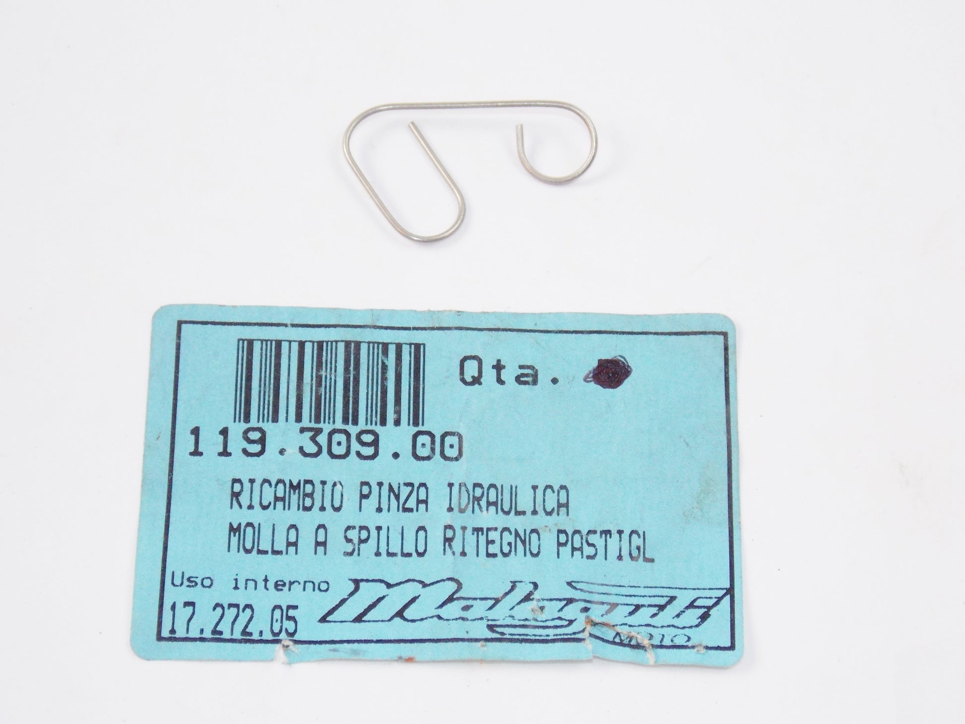 NOS OEM MALAGUTI FIFTY CX 92 | FIFTY EVOLUTION RETAINING PADS SPRING 119.309.00 - MotoRaider