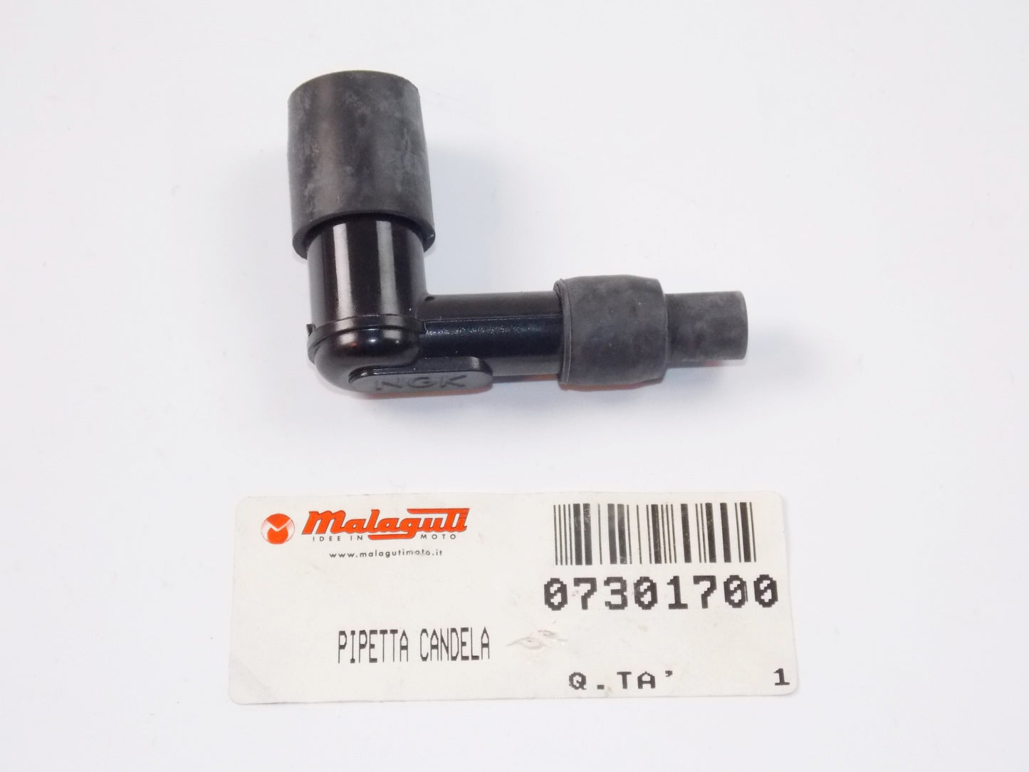 NOS OEM MALAGUTI PASSWORD 250 EURO 2 EURO 3 SPARK PLUG CAP NGK 073.017.00 - MotoRaider