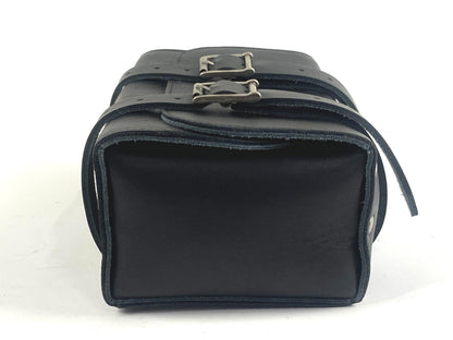 1970's PENTON KTM GS 100 125 250 400 ENDURO BREMA BLACK LEATHER TOOL BAG POUCH - MotoRaider