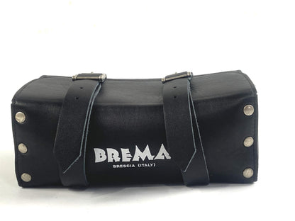 1970's PENTON KTM GS 100 125 250 400 ENDURO BREMA BLACK LEATHER TOOL BAG POUCH - MotoRaider