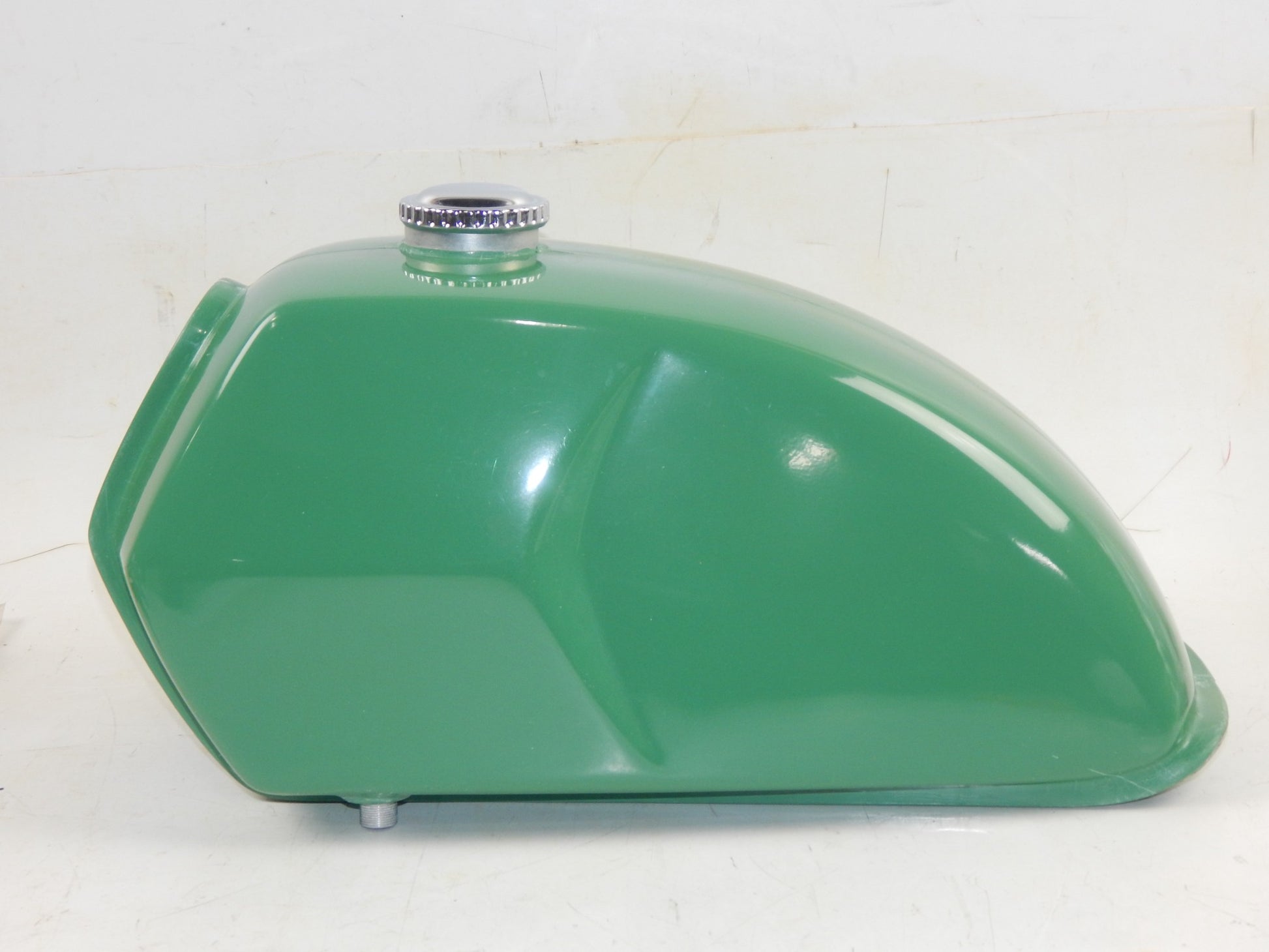1971-1973 KTM PENTON GS 125 FIBERGLASS GREEN GAS TANK PETROL RESERVOIR + CAP - MotoRaider