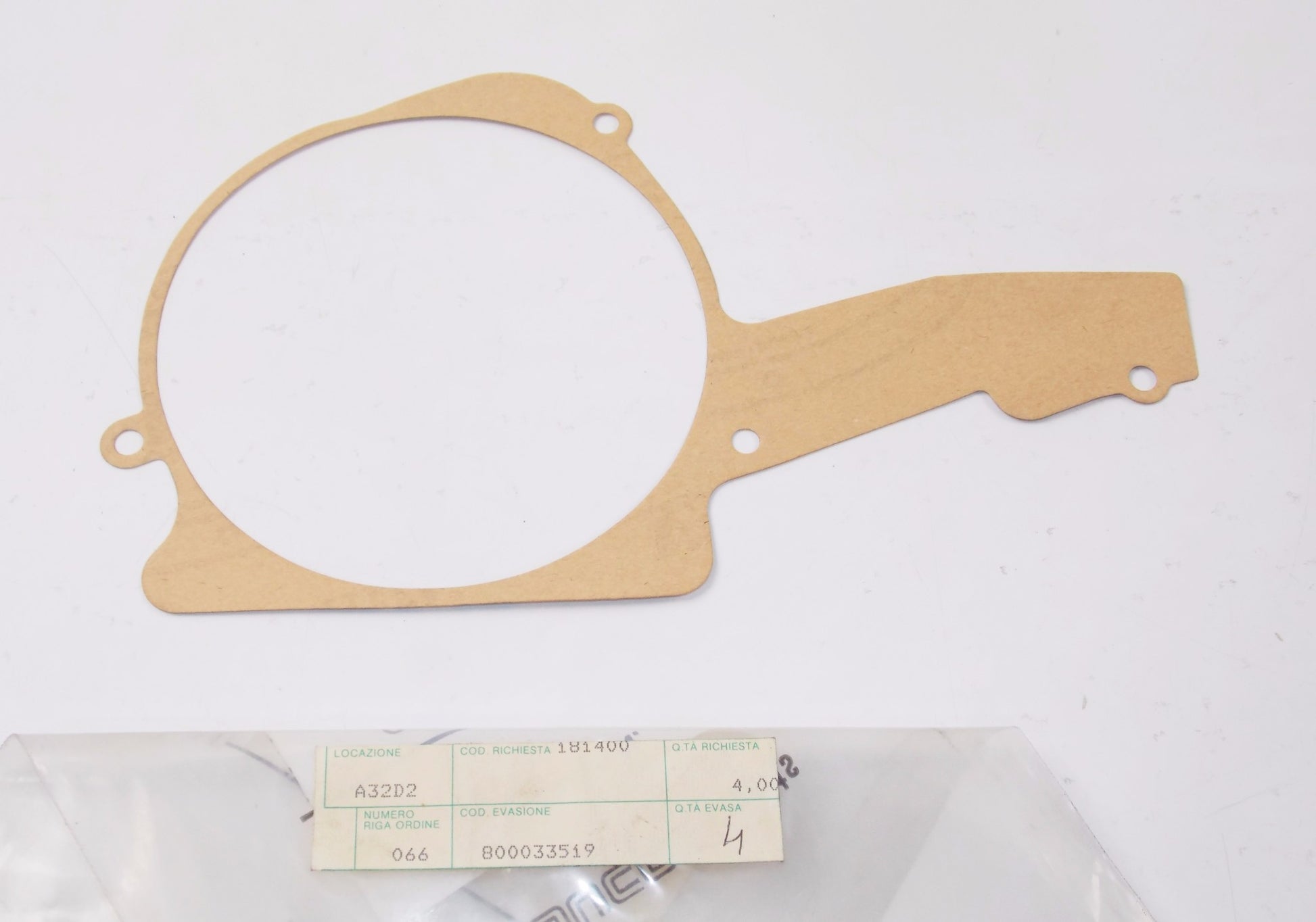 NOS OEM CAGIVA RX 125 LEFT CRANKCASE COVER GASKET 800033519 - MotoRaider