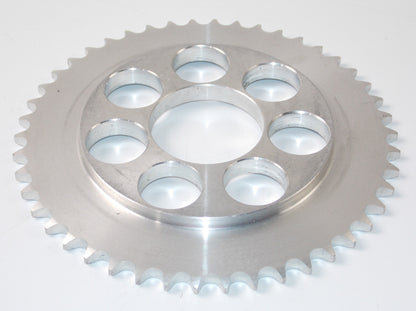 NOS HARLEY DAVIDSON CAGIVA AMF ALUMINUM REAR SPROCKET 46T CENTER HOLE 57mm 10182 - MotoRaider