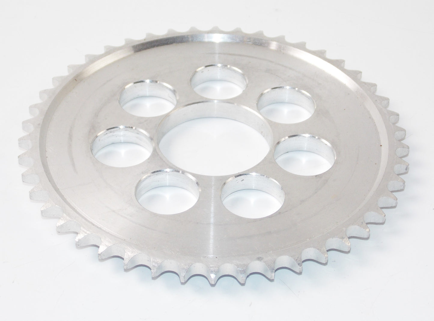 NOS HARLEY DAVIDSON CAGIVA AMF ALUMINUM REAR SPROCKET 46T CENTER HOLE 57mm 10182 - MotoRaider