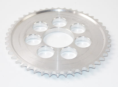 NOS HARLEY DAVIDSON CAGIVA AMF ALUMINUM REAR SPROCKET 46T CENTER HOLE 57mm 10182 - MotoRaider