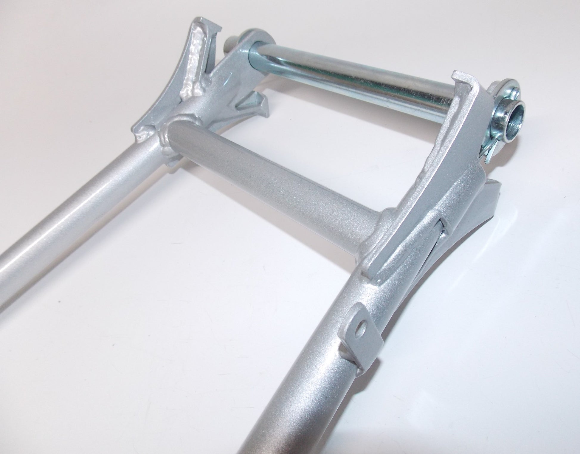 1972 1973 1974 ZUNDAPP GS125 FRAME CHASSIS SILVER CENTER KICK STAND MC GS 125 - MotoRaider
