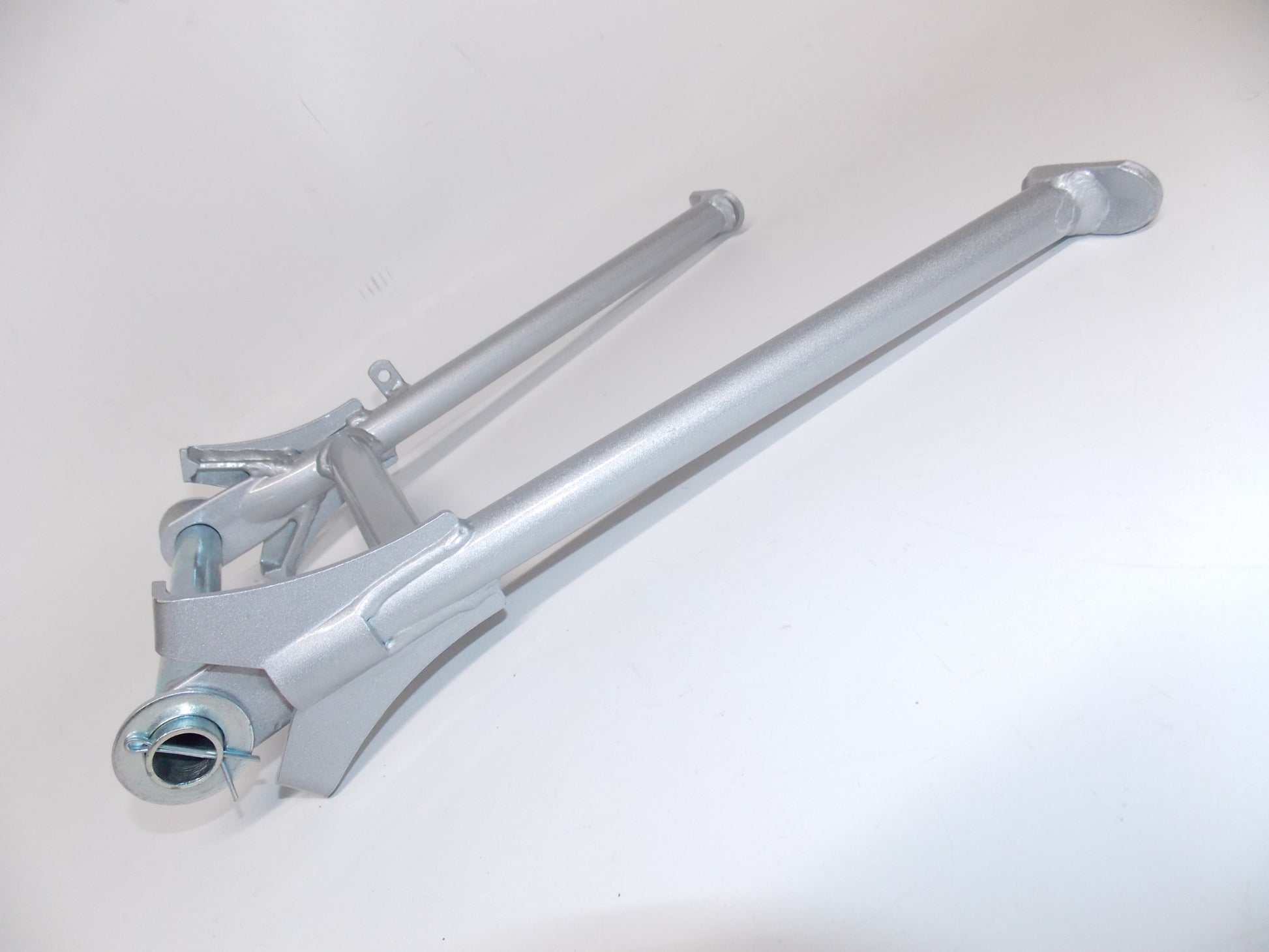 1972 1973 1974 ZUNDAPP GS125 FRAME CHASSIS SILVER CENTER KICK STAND MC GS 125 - MotoRaider