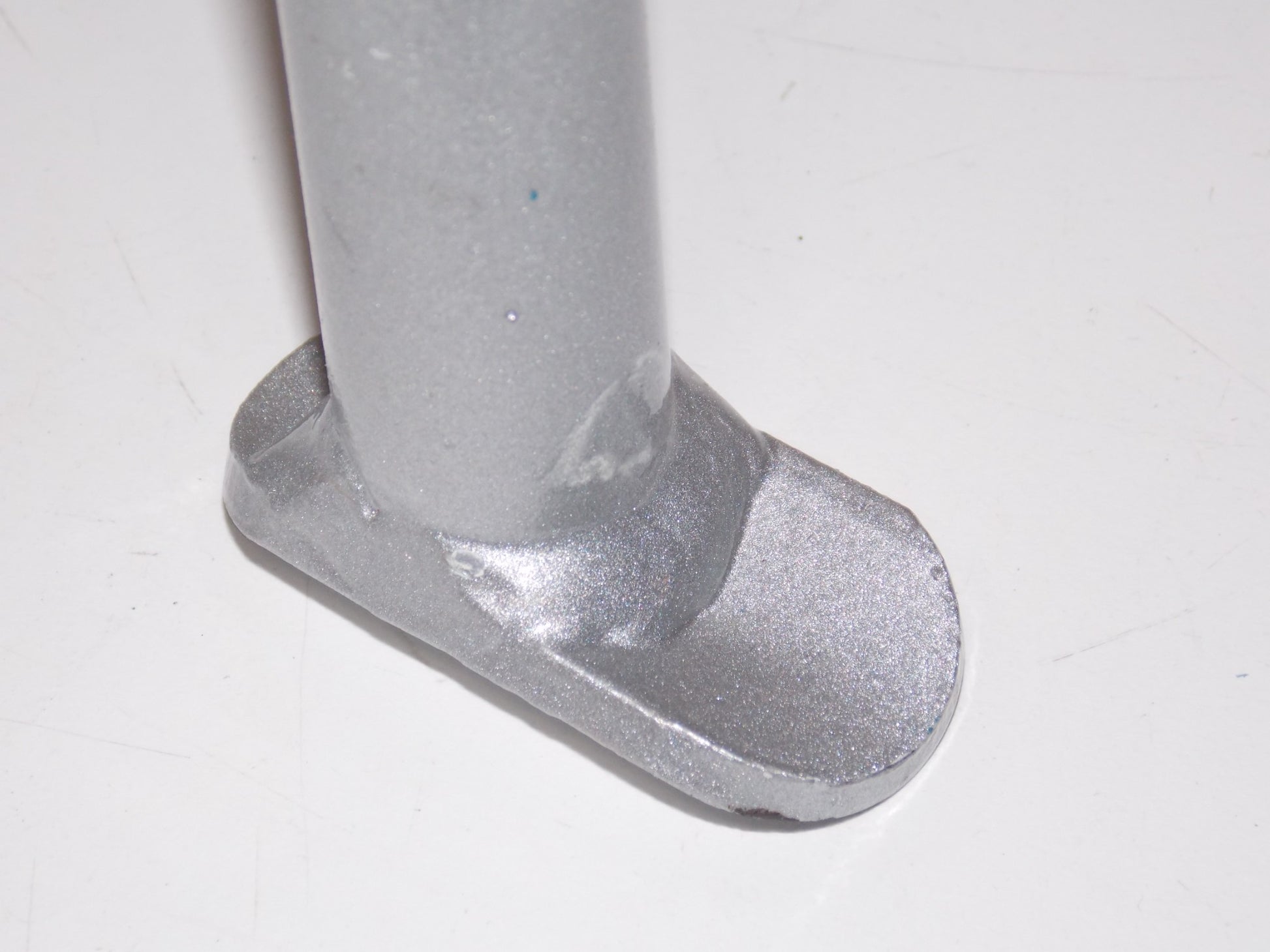 1972 1973 1974 ZUNDAPP GS125 FRAME CHASSIS SILVER CENTER KICK STAND MC GS 125 - MotoRaider